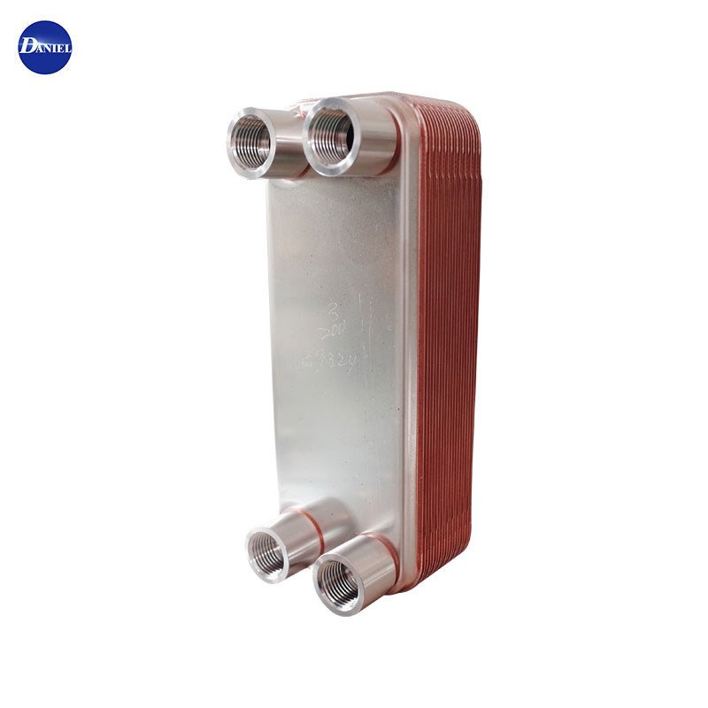 Pendingin Brazed Heat Exchanger R410a Refrigerant Kondensor lan Evaporator Kanggo Saler410a Sale Tembaga Penukar Plate